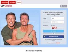 Tablet Screenshot of gaysingles.sareuniteddating.com